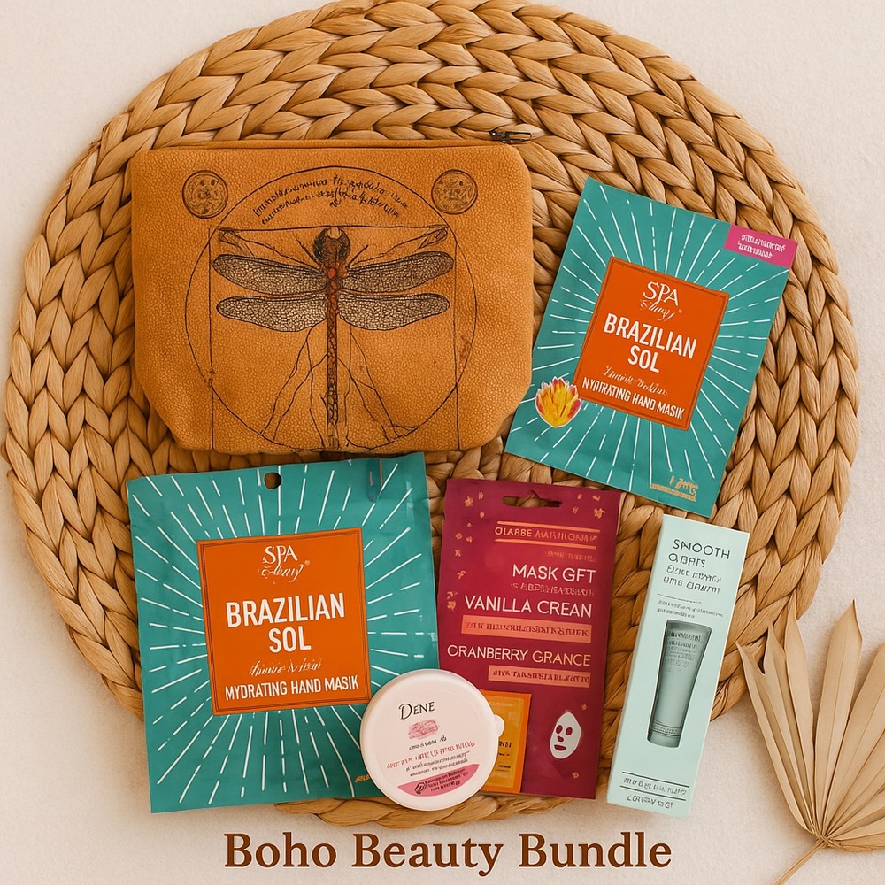 Dragonfly Cosmetic Bag + Beauty Bundle – Hydrating & Self-Care Set